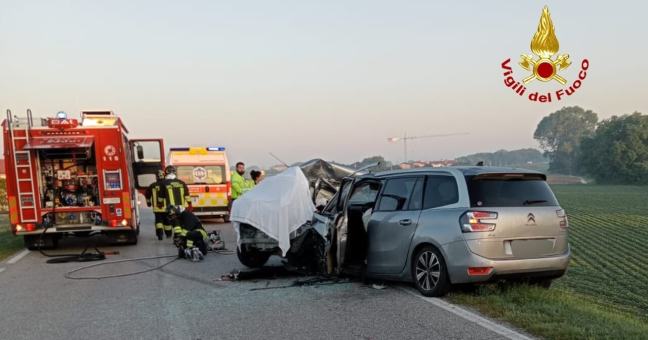 Incidente frontale a Jesolo