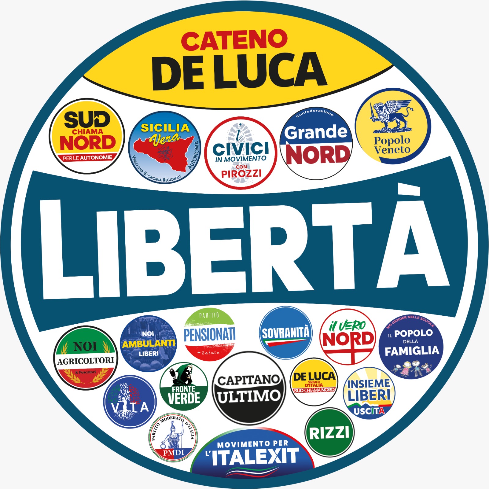 Europee 2024 Sicilia, la lista "Libertà" NOMI