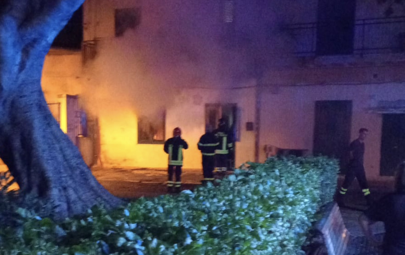 Palermo incendio in un'abitazione