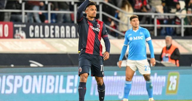 Il Napoli frena a Bologna e l’Inter resta in testa a +3