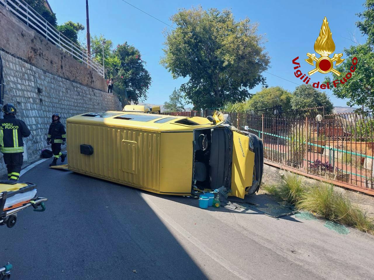 incidente pulmino palermo