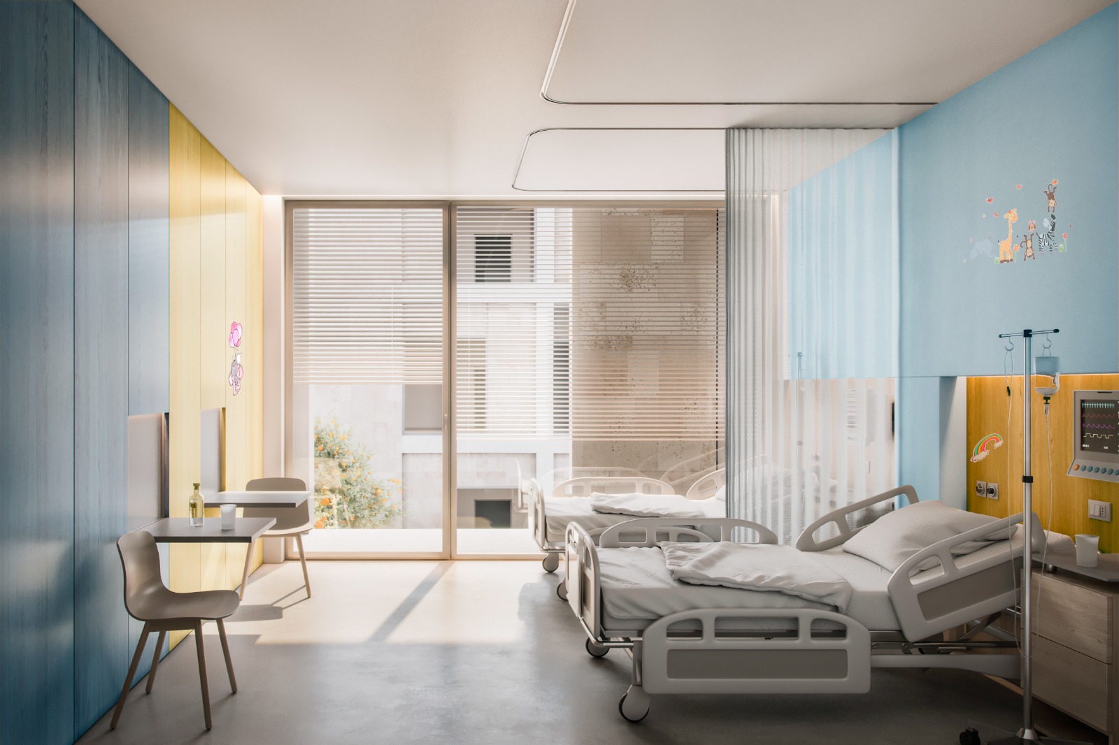 Sanità rendering polo pediatrico