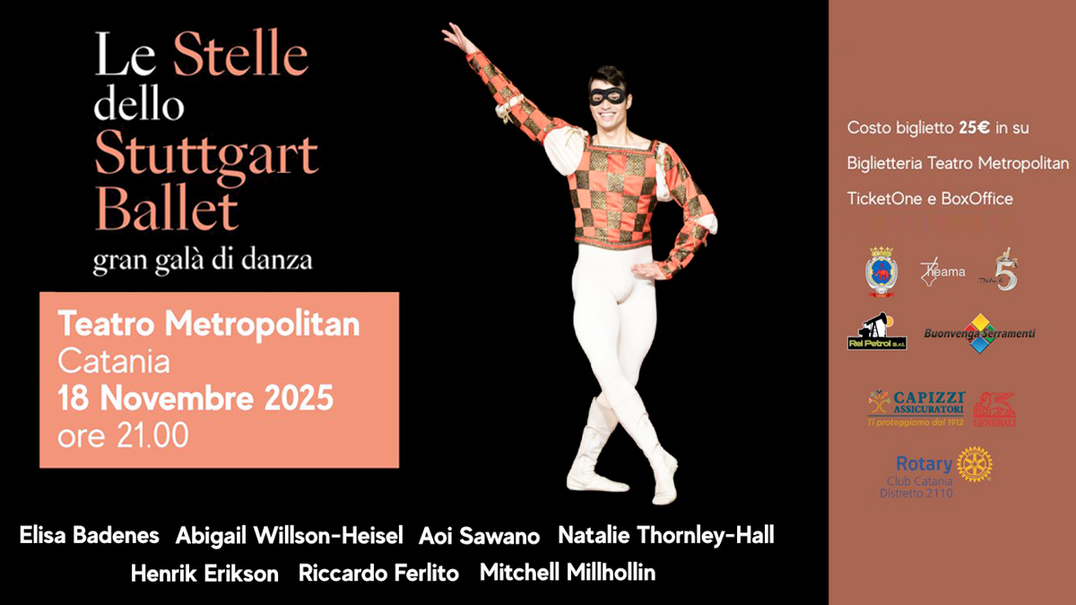 Spettacolo di danza: Stuttgart Ballet e giovani talenti siciliani