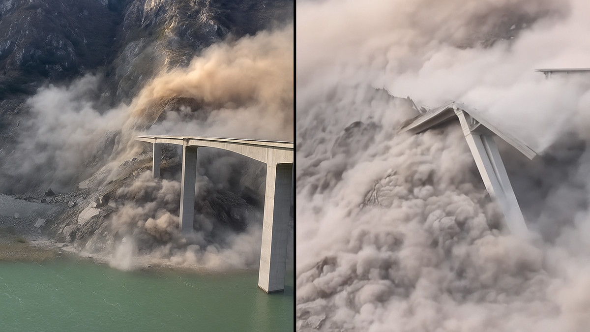 Ponte di quasi 800 metri crolla all’improvviso: era stato inaugurato pochi mesi fa