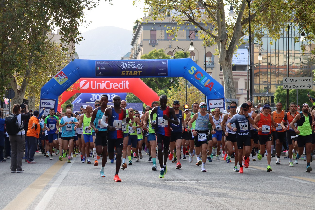 Partenza 30ª maratona di Palermo