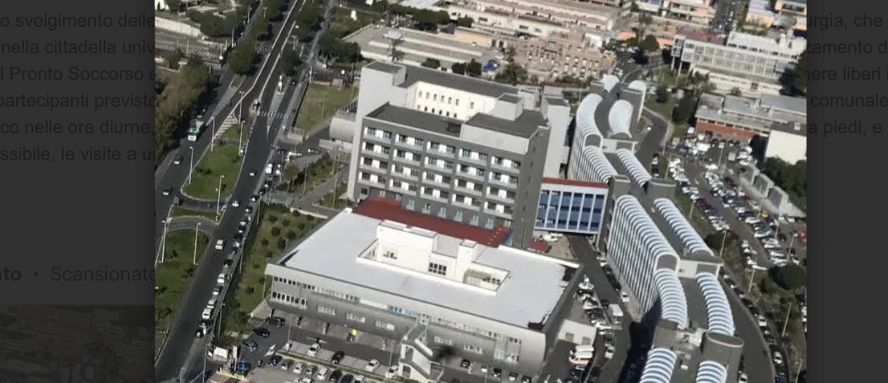Catania Policlinico allerta traffico