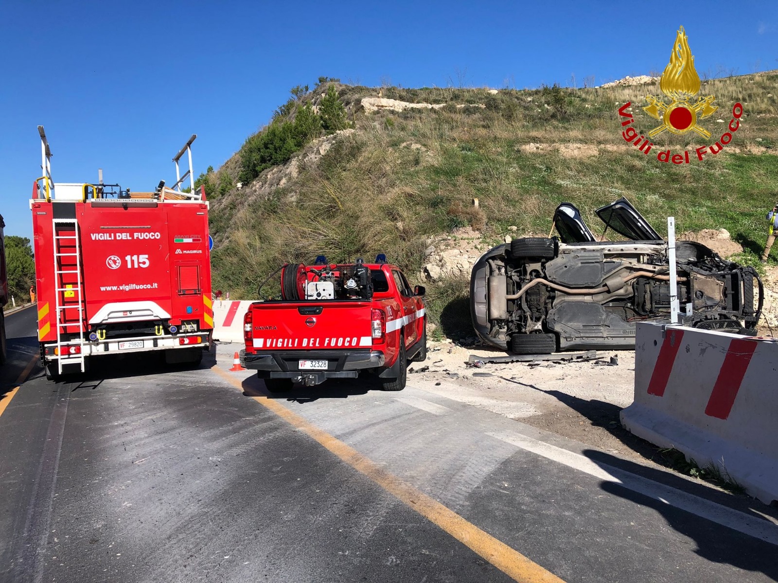 Incidente sulla Statale di Chiaramonte Gulfi, un ferito