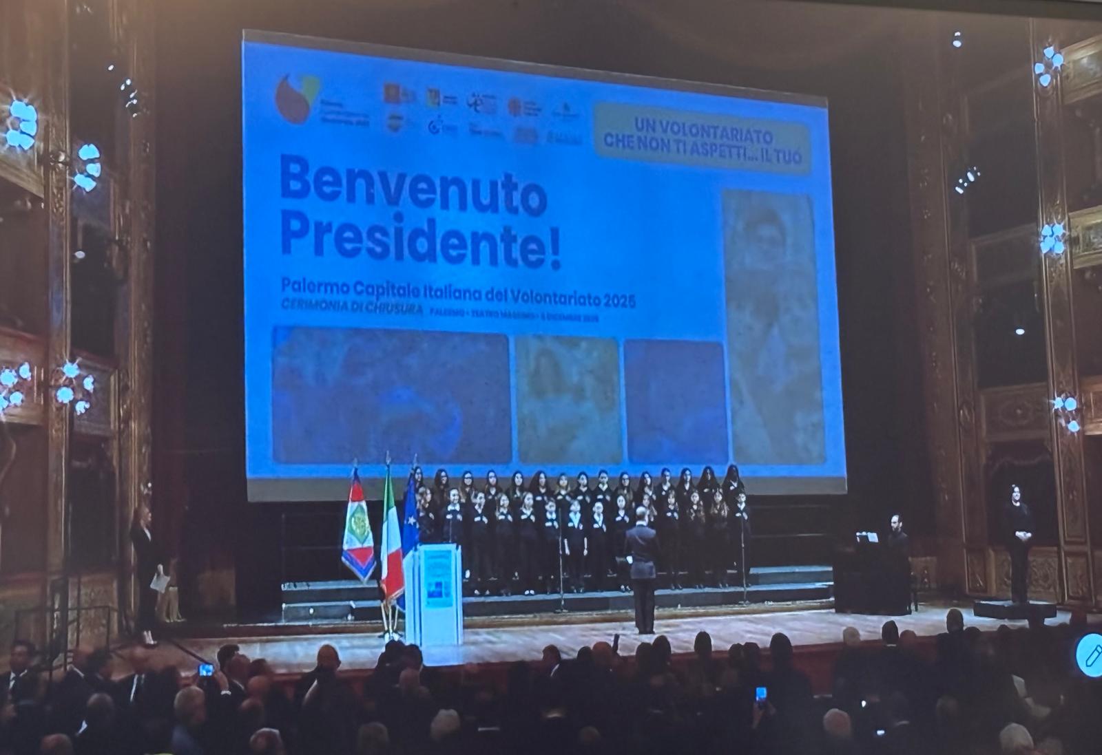 Palermo Capitale del volontariato Mattarella