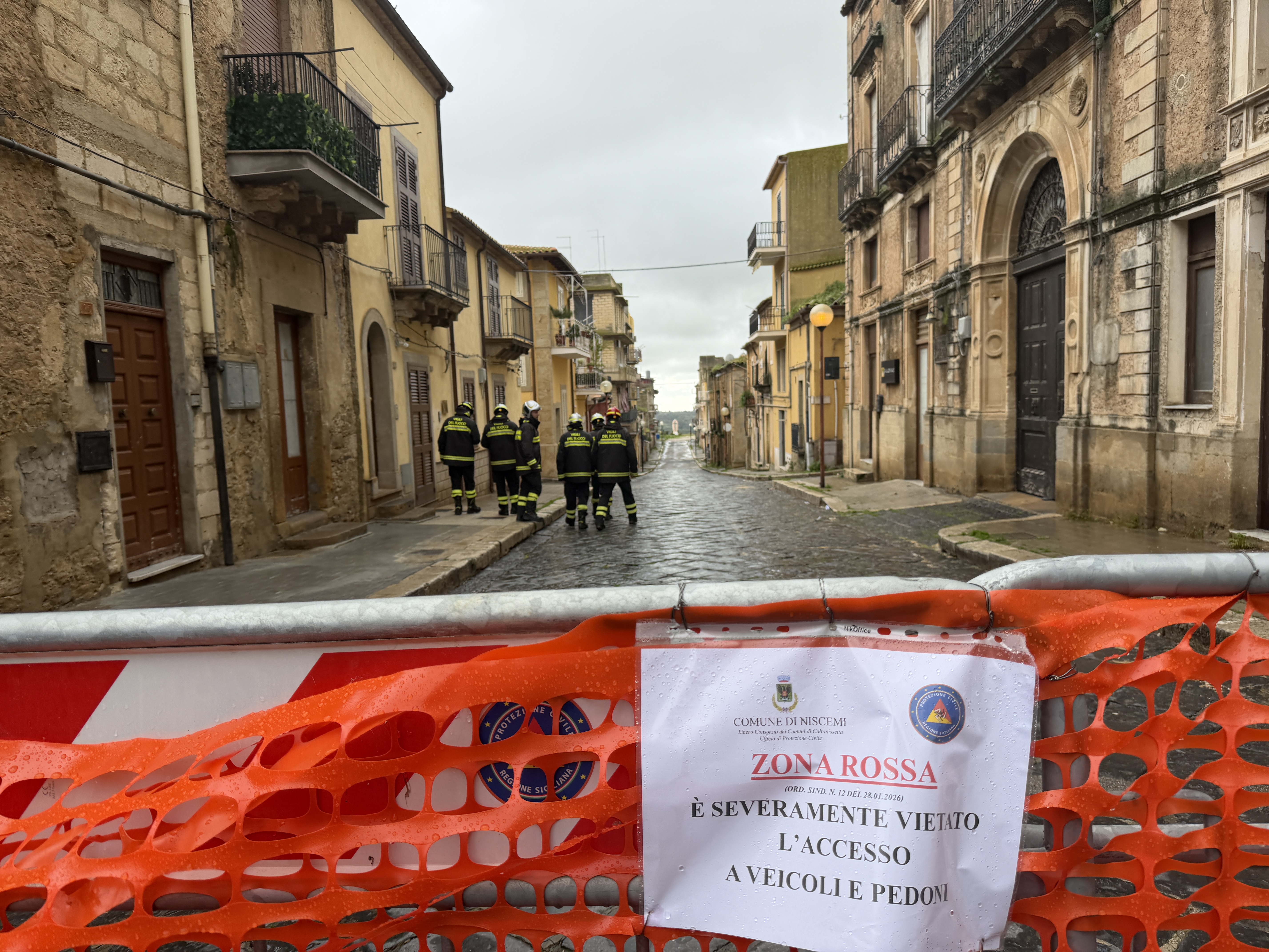 Niscemi frana zona rossa