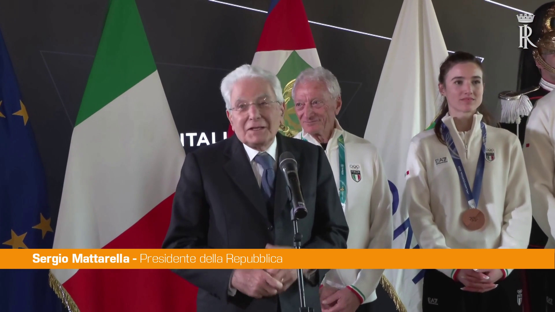 Mattarella “Le medaglie sono degli atleti, io fortunato ad essere qui”
