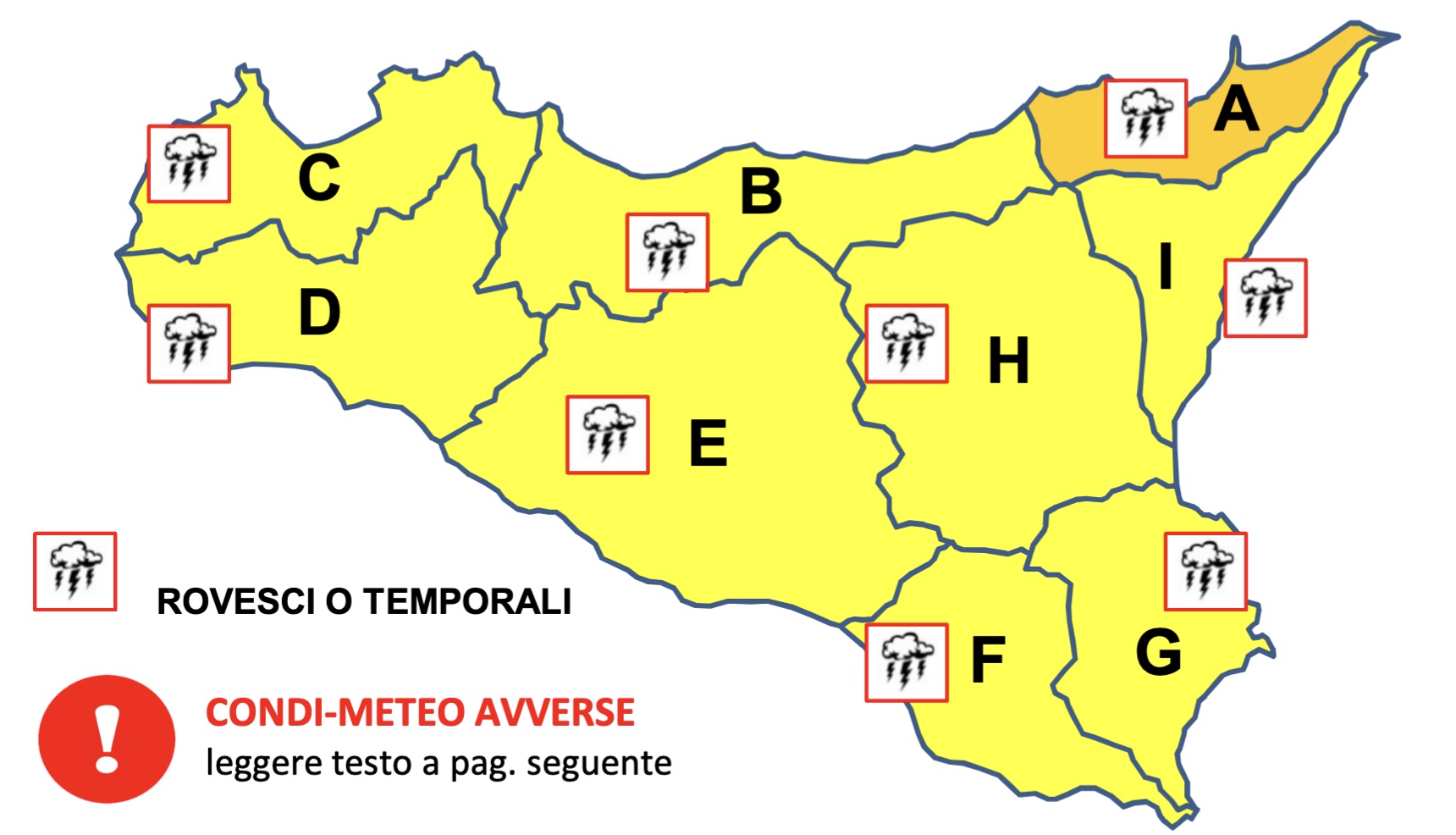 Meteo, nuovo avviso: “Allerta gialla in Sicilia,  arancione nel Messinese”