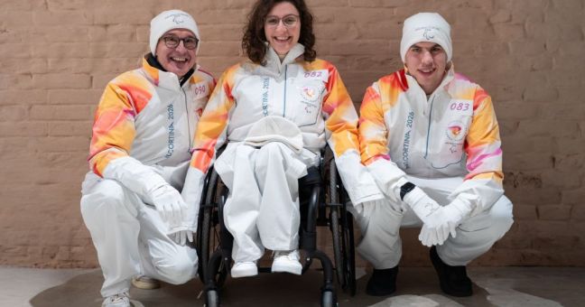 Intesa Sanpaolo partecipa al viaggio della Fiamma Paralimpica