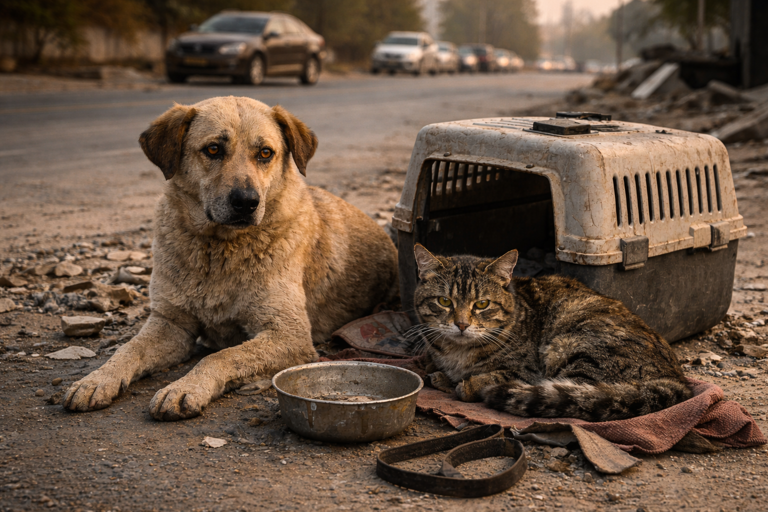 Cani e gatti lasciati Dubai