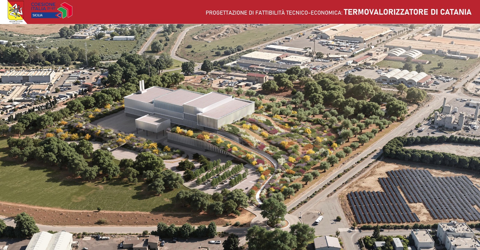 Rendering termovalorizzatore di Catania