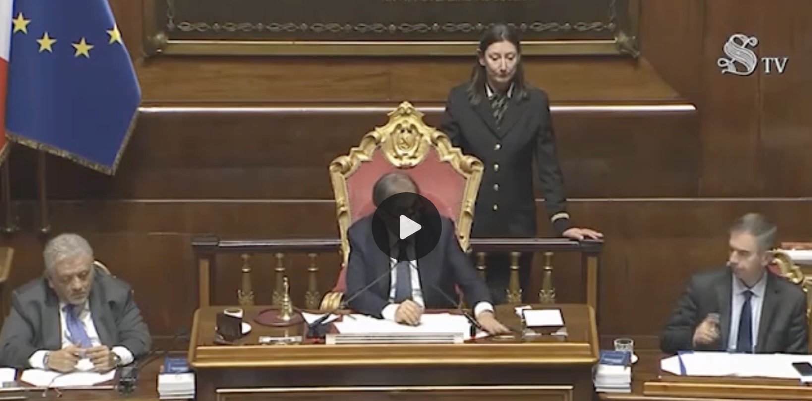la russa fuorionda senato