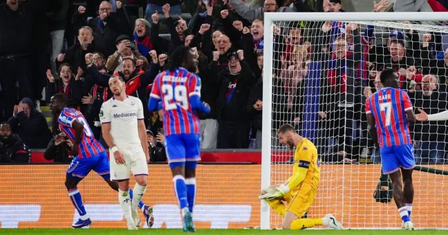 La Fiorentina crolla a Londra, il Crystal Palace vince 3-0
