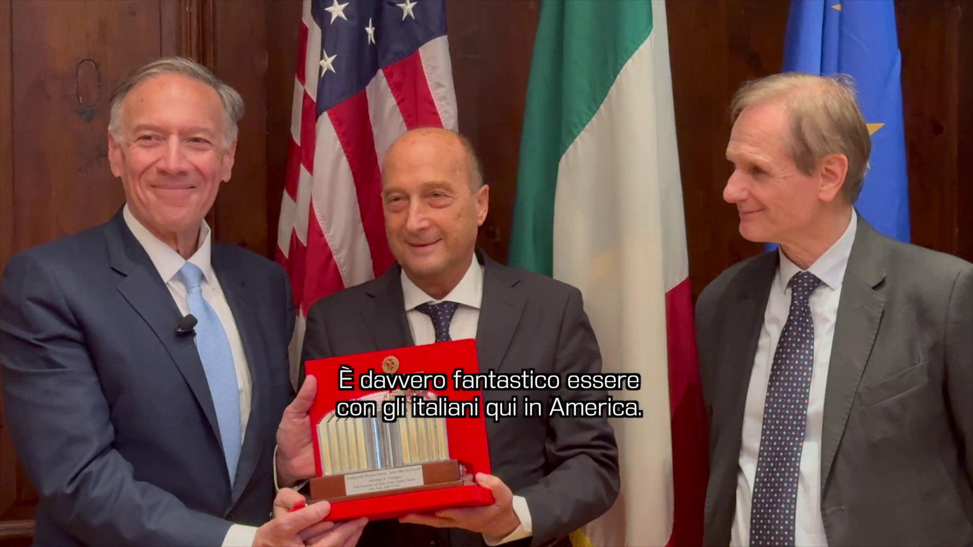 Fondazione Magna Grecia consegna il premio John Marchi a Mike Pompeo a New York