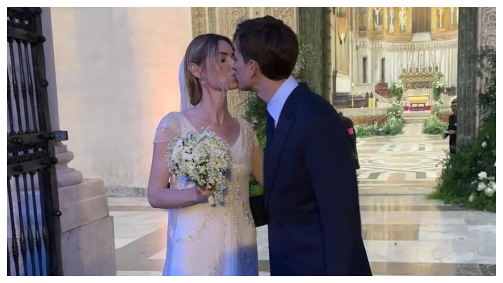 Charles Forte e Georgie Wright sposi a Monreale, le foto del sì da favola