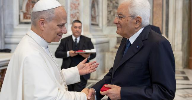 Mattarella Papa Leone Sicilia