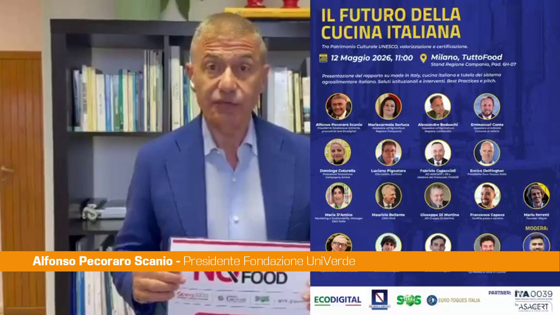 Pecoraro Scanio “Contro il fake food serve tracciabilità totale”