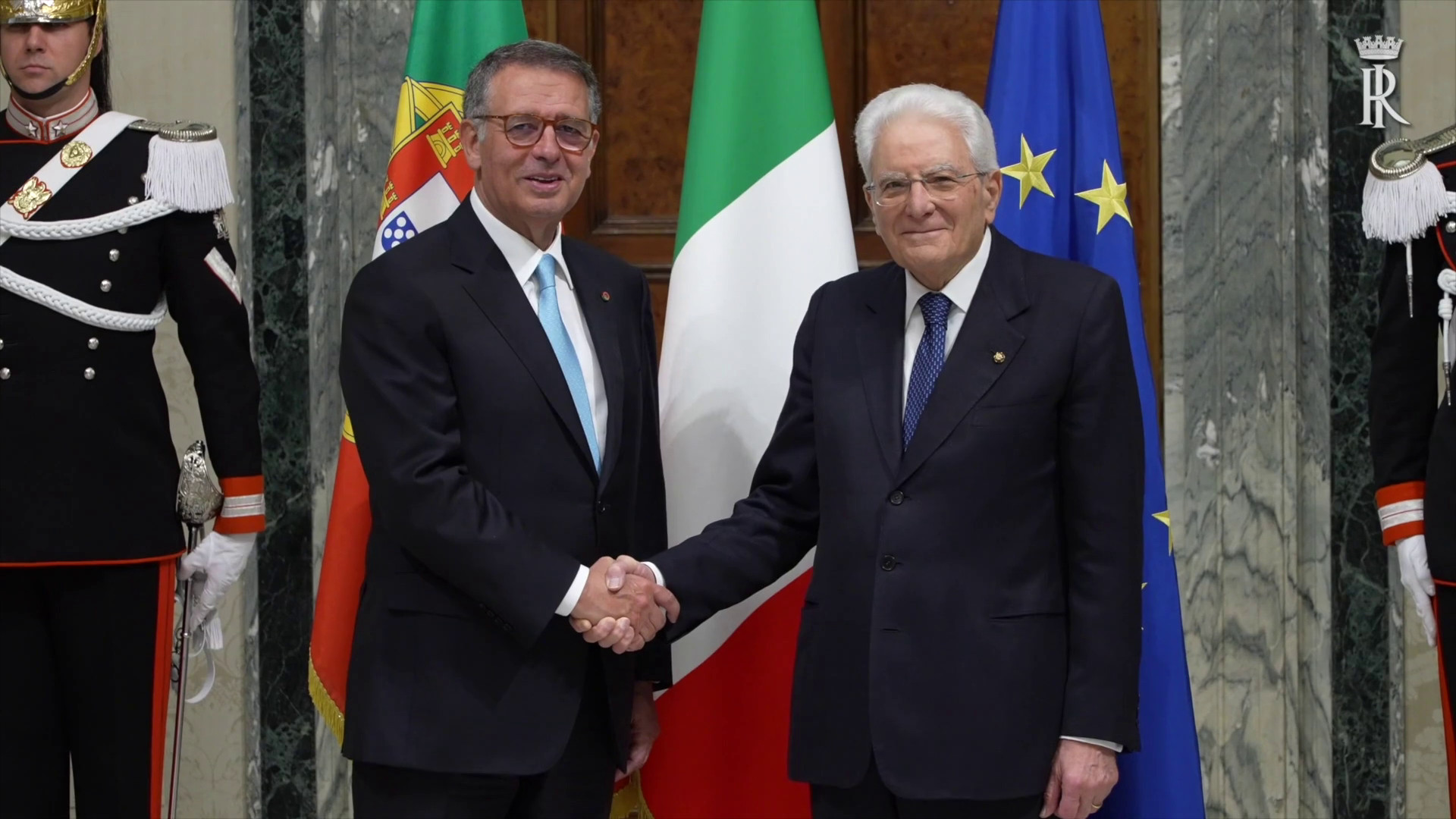 Mattarella incontra il Presidente della Repubblica portoghese
