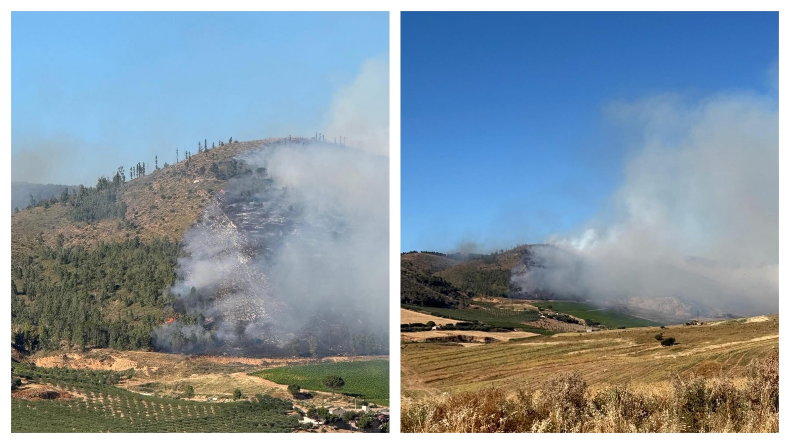 Incendio Montagna Grande