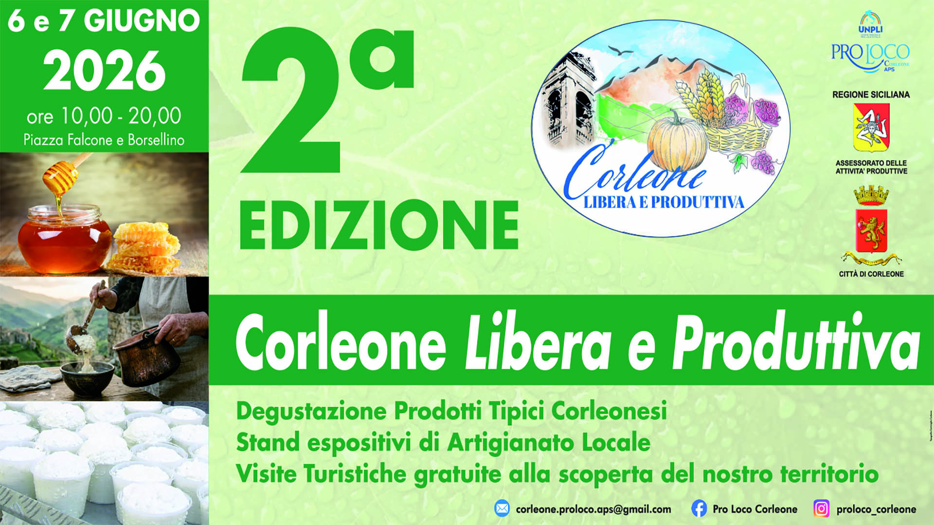 Corleone Libera e Produttiva 2026: la seconda edizione celebra eccellenze, territorio e legalità