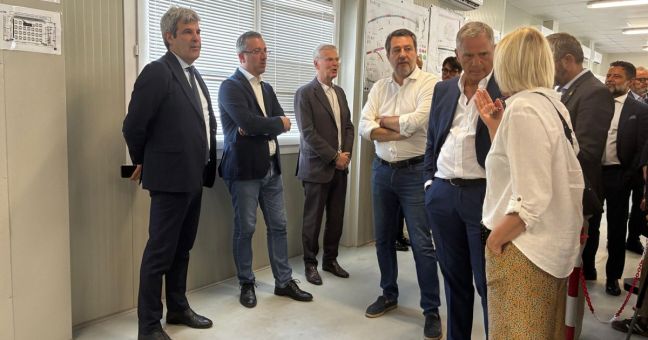 Anas, sopralluogo Salvini al cantiere del Raccordo tra Autostrada A4 e Valtrompia