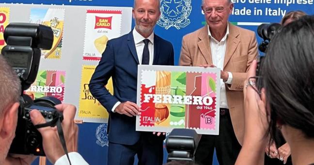 Ferrero tra le eccellenze italiane, ecco il francobollo dedicato