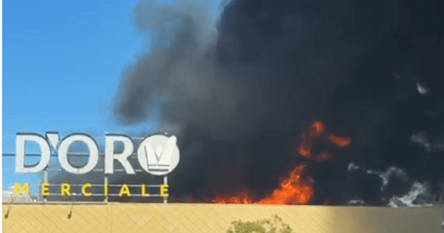 incendio conca d'oro